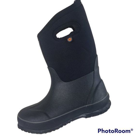 Bogs Black Kids Rain & Snow Boots - Picture 1 of 9
